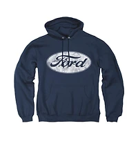 Mustang Men's Ford Logo Pull-Over Hoodie