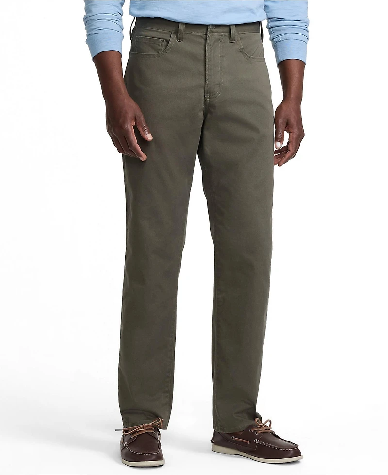 Lands' End Men's Travel Kit Comfort Waist Classic Straight Fit 5 Pocket Pant