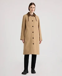 Hunter Women's Daisy Padded Longline Hooded Trench Coat