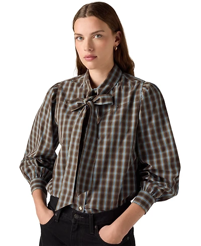 Levi's Women's Judice Western Striped Relaxed-Fit Shirt
