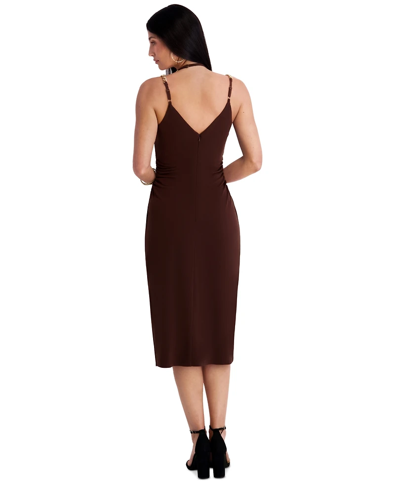 Siena Women's Jersey Midi Cowl Neck Dress