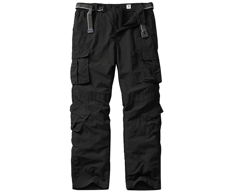 Piscifun Men's Hiking Cargo Pants Outdoor Casual Stretchy Upf 50 Water Resistant 8 Pockets