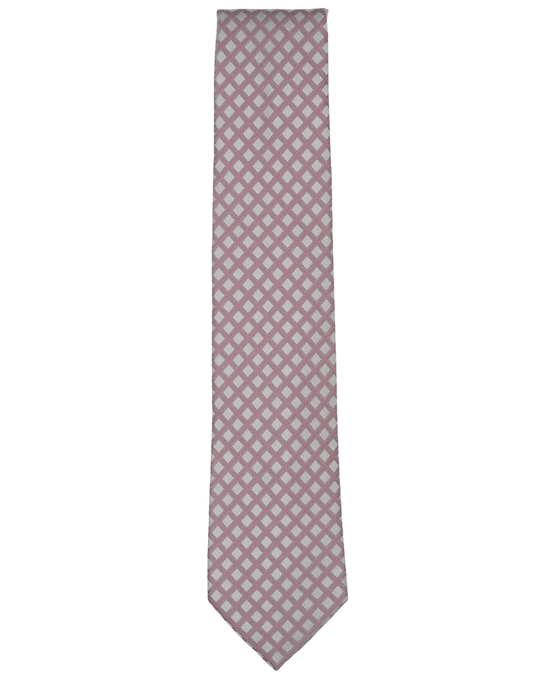 Michael Kors Men's Binguey Grid Pattern Slim Tie