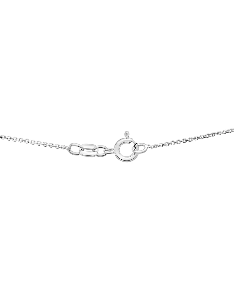 Macy's Lab-Grown Diamond Necklace (1/10 ct. t.w.) in Sterling Silver