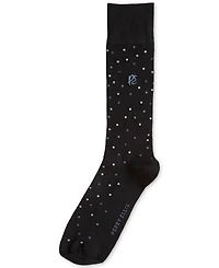 Perry Ellis Portfolio Men's Modern Dot Logo Crew Socks