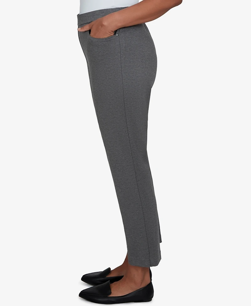 Alfred Dunner Petite Pull-On Mid-Rise Pants