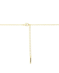 Unwritten Cubic Zirconia Gold-Plated Rondelle Charm Pendant Necklace