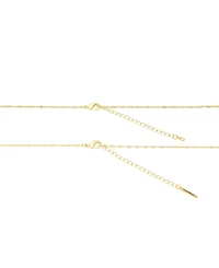 Unwritten Cubic Zirconia and Imitation Pearl Gold-Plated Lock and Key Charm Layered Necklace Set