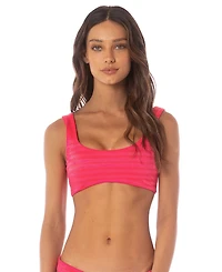 Maaji Women's Lightpink Flowerbed Dazzle Bikini Top