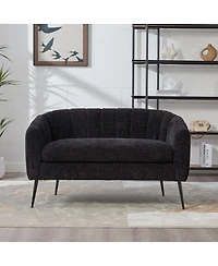 Streamdale Furniture Upholstered Chenille Mini Loveseat Accent Couch