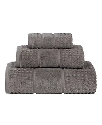 Superior Napa Zero Twist Waffle Honeycomb Plush Soft Absorbent -Piece Towel Set