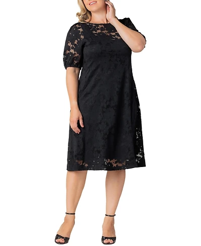 Kiyonna Plus Emma Lace Shift Dress