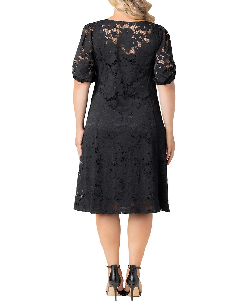 Kiyonna Plus Emma Lace Shift Dress