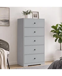 Gaomon 2 Set of Tall Vertical 5 Drawer Dresser
