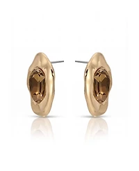 Ettika Molten Glow Crystal Stud Earrings