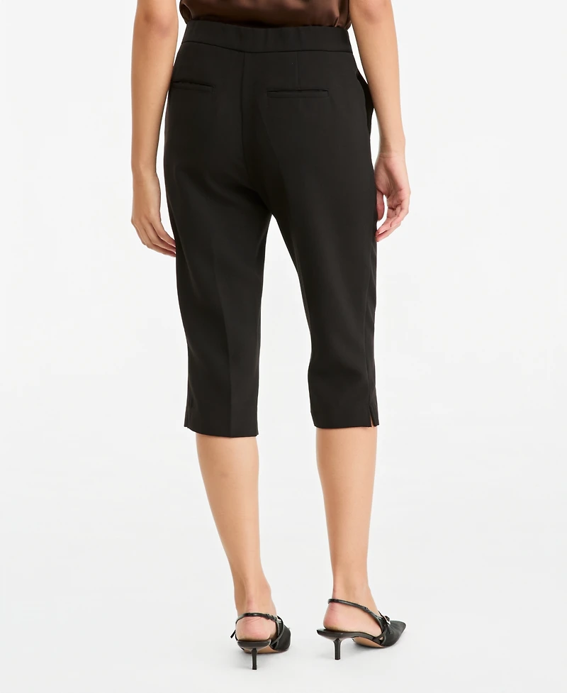 Bar Iii Women's Mid-Rise Side-Slit Capris, Macy's Exclusive