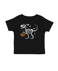 Sweet Wink Little Boys Dinosaur Skeleton Halloween Short Sleeve T-Shirt