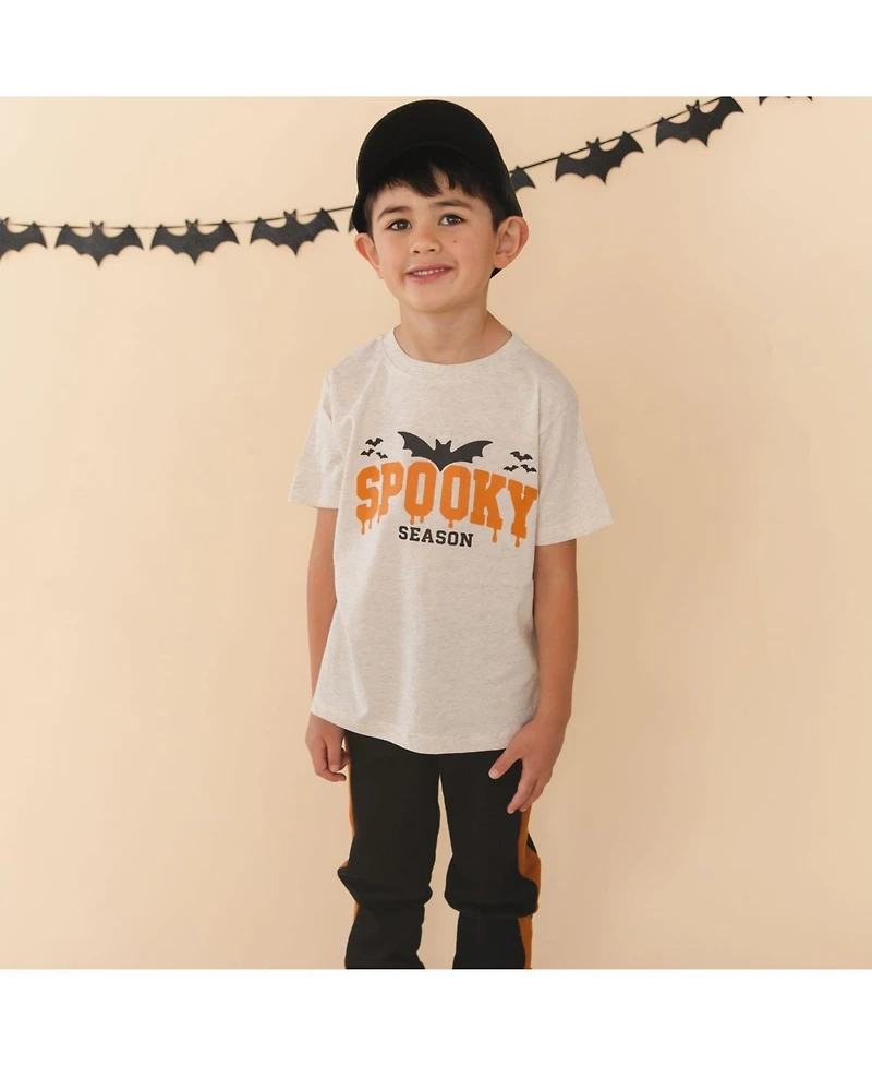 Sweet Wink Little Boys Spooky Season Halloween Short Sleeve T-Shirt