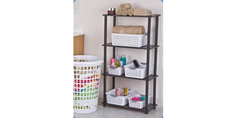 Sterilite Medium and Small Ultra Plastic Storage Bin Organizer Basket (18 Pack)