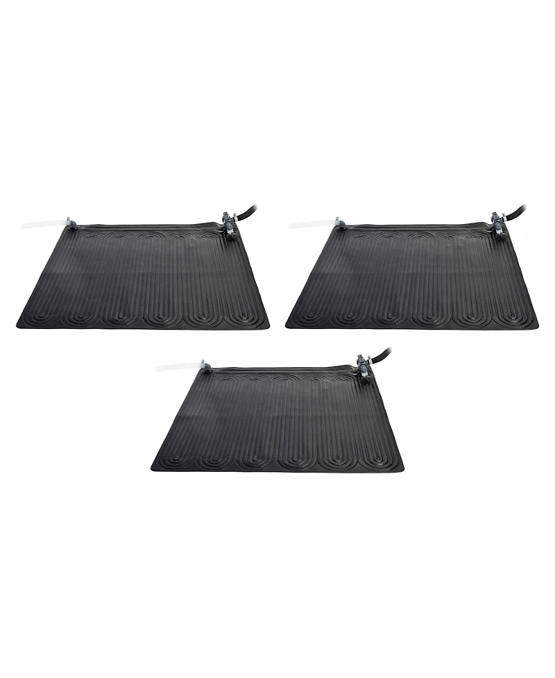 Intex Solar Water Heater Mat for Above Ground Swimming Pool, Black (3 Pack)