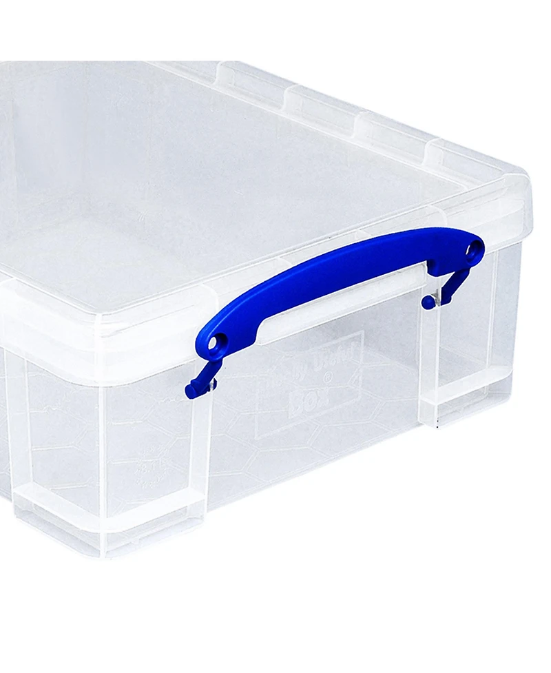 Really Useful Box 8.1L Plastic Storage Container with Clip Lock Handle (5 Pack)
