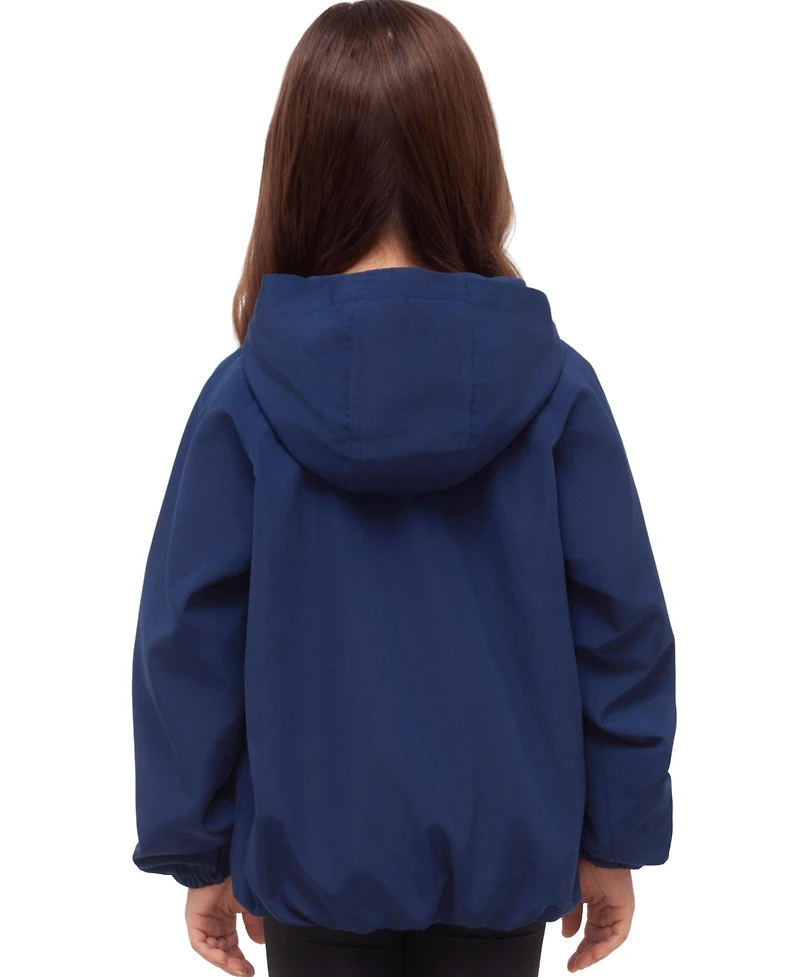 Rokka&Rolla Girls' Mia Bubble Hem Fleece Lined Hooded Jacket, 4-18