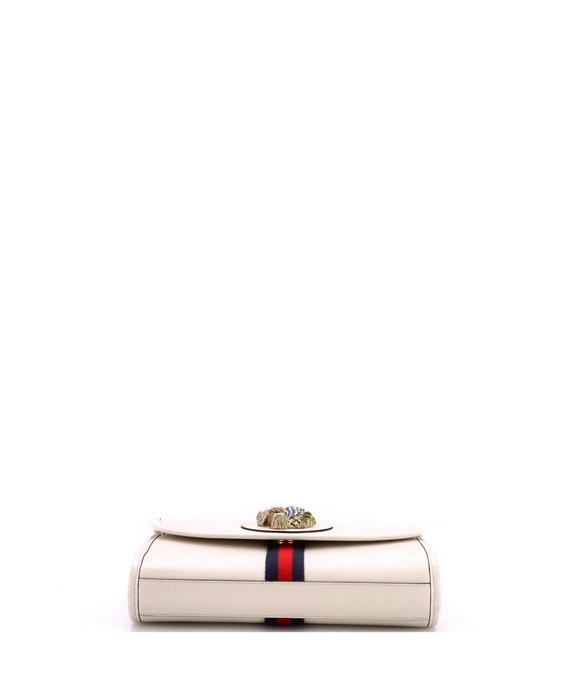 Pre-Owned Gucci Small Rajah Web Chain Shoulder Bag Leather