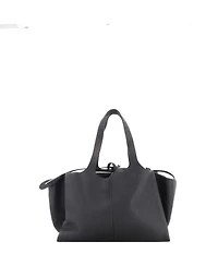 Pre-Owned Celine Medium Tri-Fold Shoulder Bag Grained Calfskin