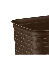 Sterilite Weave 3.4 Gallon Plastic Home/Office Wastebasket Trash Can (6 Pack)