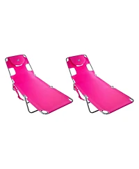 Ostrich Chaise Lounge Folding Portable Sunbathing Poolside Beach Chair ( Pack
