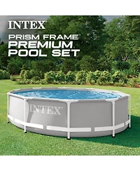 Intex 10' x 30" Above Ground Swimming Pool w/ 330 Gph Filter Pump and Pool Ladder