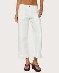 Edikted Women's Odettia Sheer Cotton Pants