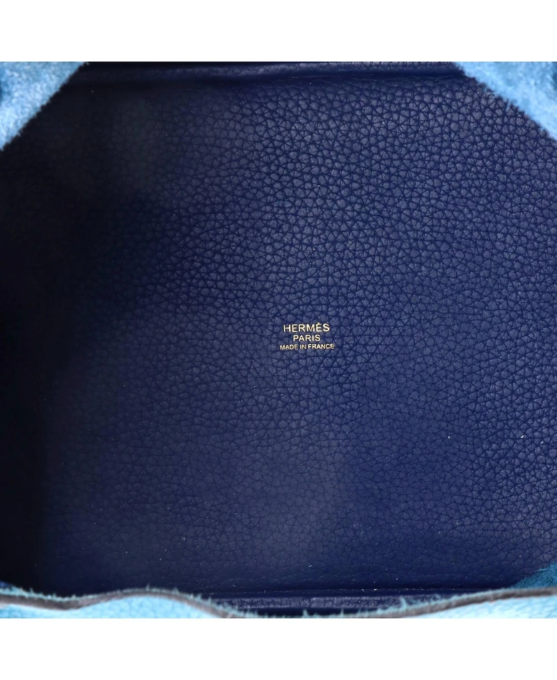 Pre-Owned HERMES Mm Picotin Lock Bag Bicolor Clemence