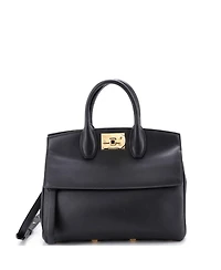 Pre-Owned Salvatore Ferragamo Small Studio Satchel Leather