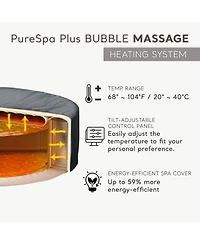 Intex PureSpa Plus Inflatable Bubble Jet Hot Tub and Replacement Filters ( Pack