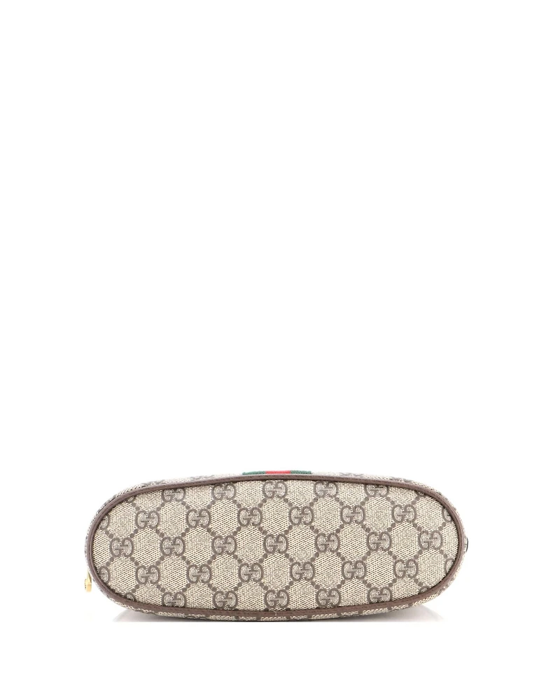 Pre-Owned Gucci Large Ophidia Cosmetic Case Gg Coated Canvas