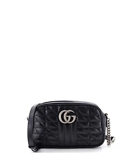Pre-Owned Gucci Small Gg Marmont Shoulder Bag Mixed Matelasse Leather