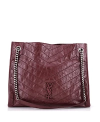 Pre-Owned Saint Laurent Medium Niki Shopping Tote Matelasse Chevron Leather