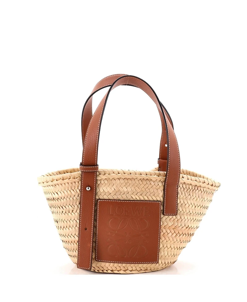 Pre-Owned Loewe Small Basket Tote Raffia