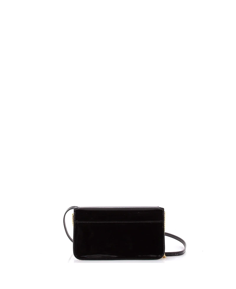 Pre-Owned Saint Laurent Classic Monogram Phone Holder Shoulder Bag Patent