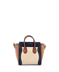 Pre-Owned Celine Nano Tricolor Luggage Bag Leather