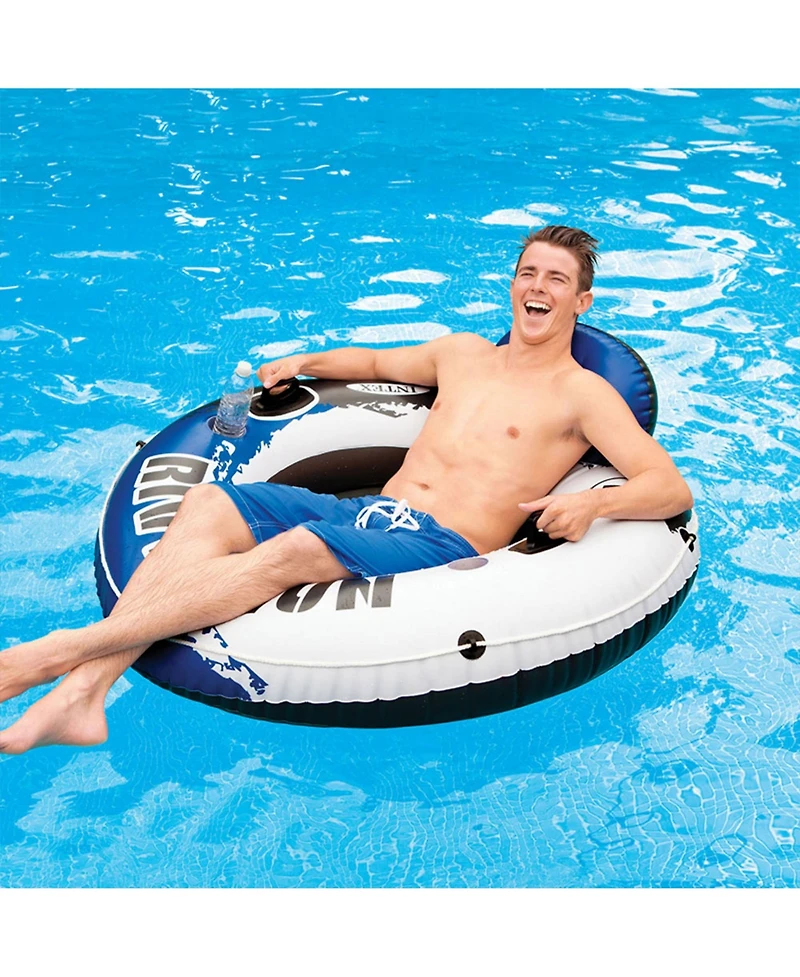 Intex River Run 1 Person Inflatable Floating Tube Lake/Pool/Ocean Raft (5 Pack)