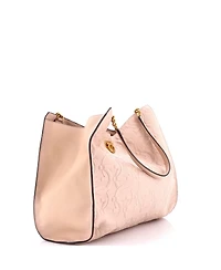 Pre-Owned Salvatore Ferragamo Large Trifolio Tote Gancini Embossed Leather