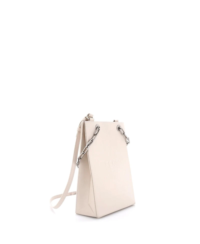 Pre-Owned Fendi Small Chain Shopping Tote Leather