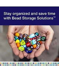 Elizabeth Ward Bead Storage Solutions 45 Piece Craft Supplies Organizer, 8 Pack
