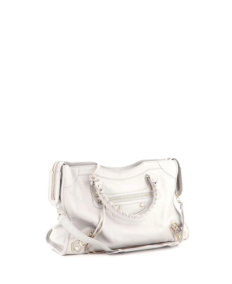 Pre-Owned Balenciaga Medium City Classic Metallic Edge Bag Leather