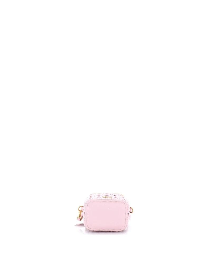 Pre-Owned Miu Miu Micro Vanity Case Matelasse Leather