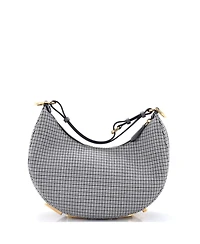 Pre-Owned Fendi Small Fendigraphy Bag Houndstooth Wool