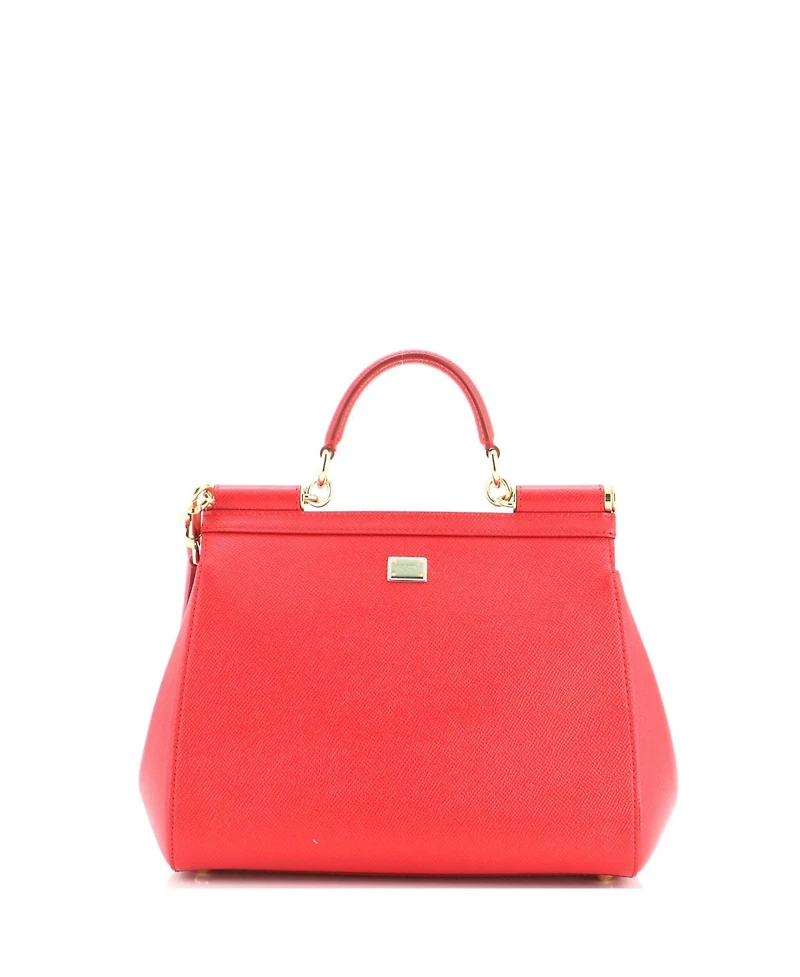 Pre-Owned Dolce and Gabbana Medium Miss Sicily Bag Printed Leather