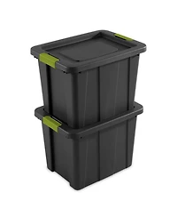 Sterilite Tuff1 Latching 18 Gallon Plastic Storage Container and Lid (18 Pack)